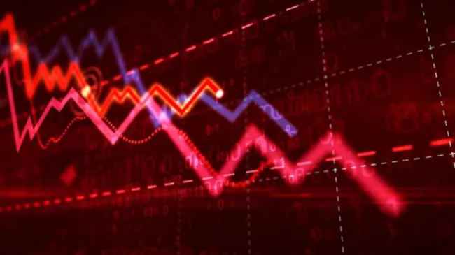 graphs showing recession